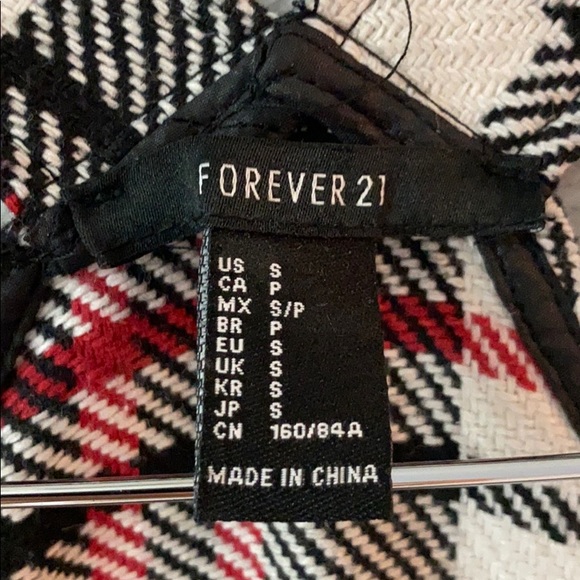 Plaid Forever 21 Overall Dress - Picture 3 of 5